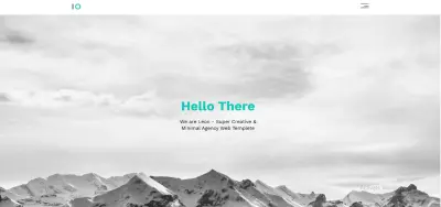 تصميم صفحة هبوط (Landing Page) عصرية وبسيطة (Creative Agency Web Template)