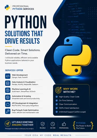 تطوير تطبيقات Python مخصصة وأتمتة المهام الذكية