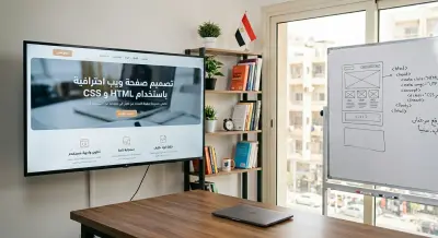 برمجة وتصميم واجهة موقع إلكتروني احترافية