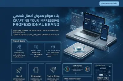 بناء موقع معرض أعمال (Portfolio) شخصي