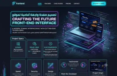 برمجة وتطوير صفحة هبوط (Landing Page) احترافية ومتجاوبة