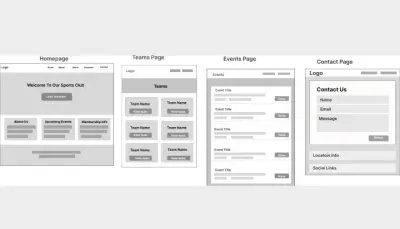 رسم واير فريم (Wireframe) وتخطيط هيكلي لواجهات وتطبيقات المستخدم