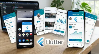تطوير شاشة أو واجهة تطبيق موبايل باستخدام Flutter لأندرويد و iOS