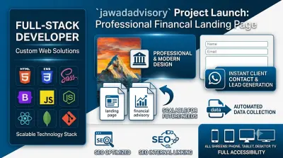 🚀 تصميم وتطوير صفحة هبوط (Landing Page) احترافية.