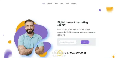 تصميم وتطوير مواقع إلكترونية تعريفية وشخصية باستخدام HTML, CSS, JS