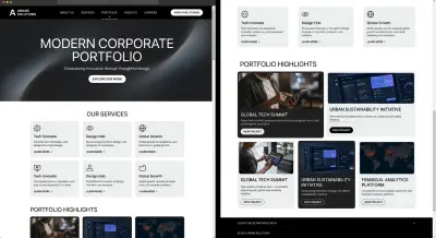 برمجة موقع معرض أعمال (Portfolio) احترافي