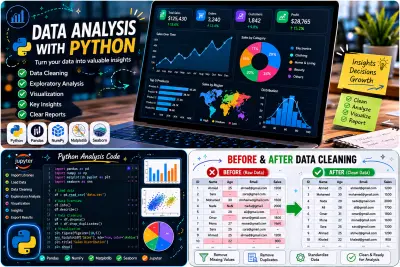تحليل بيانات باستخدام Python وإنشاء تقارير ورسوم بيانية احترافية