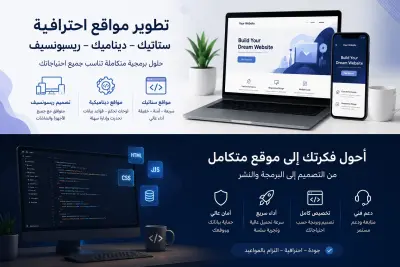 تحويل تصاميم Figma و PSD إلى موقع HTML/CSS متجاوب واحترافي