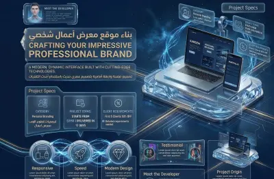 بناء موقع معرض أعمال (Portfolio) شخصي