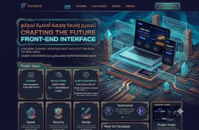 برمجة وتطوير صفحة هبوط (Landing Page) احترافية ومتجاوبة