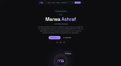 تصميم وتطوير بورتفوليو احترافي متعدد الصفحات (Multi-Page Portfolio)