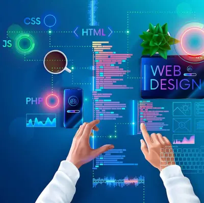 سأقوم بتصميم وتطوير موقع ويب احترافي متجاوب مع جميع الأجهزة باستخدام HTML و CSS و JavaScript مع واجهة حديثة وسرعة أداء عالية.