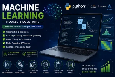 سأقوم ببناء نموذج Machine Learning احترافي للتنبؤ والتصنيف باستخدام Python