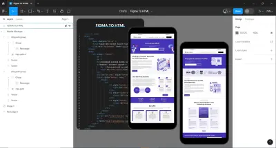 تحويل تصميم Figma أو PSD إلى صفحات ويب احترافية