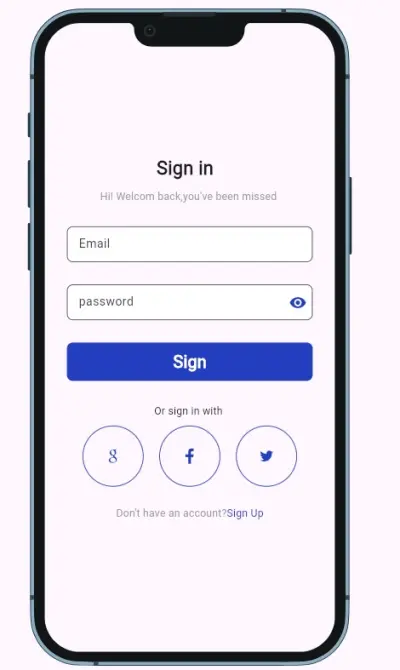 تصميم شاشة Login احترافية لتطبيقات الموبايل