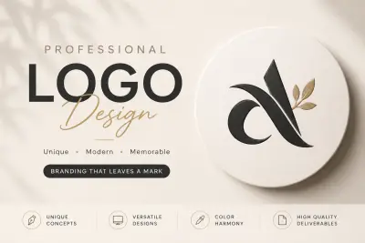 تصميم شعار (Logo) احترافي يعبر عن هوية علامتك التجارية