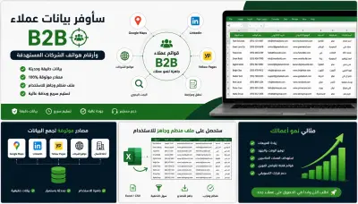 سأوفر 100 عميل B2B مستهدف مع بيانات التواصل في ملف Excel