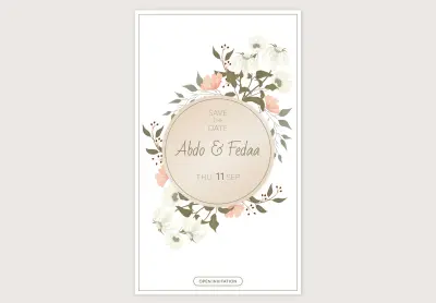 سأصمم وأطور دعوة زفاف إلكترونية احترافية ومميزة (Wedding Invitation Website)