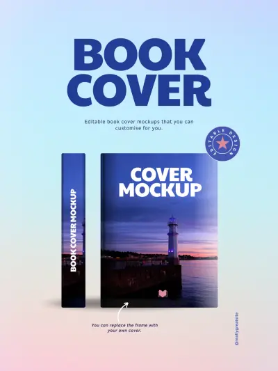 سأصمم غلاف كتاب احترافي وجذاب يعكس محتوى كتابك
