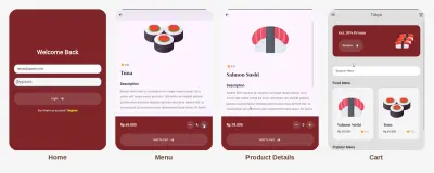 سأقوم بتطوير تطبيق Flutter بسيط متعدد الشاشات