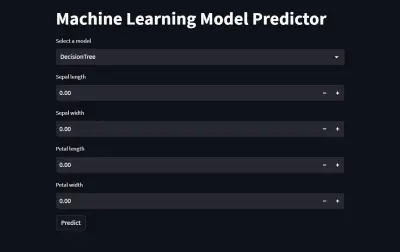 إنشاء Web App بسيط لمشروع Machine Learning
