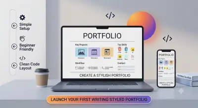 صناعة صفحة بورتفوليو احترافية باستخدام HTML & CSS