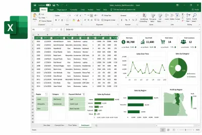 تنظيف وتنسيق وتحليل البيانات باستخدام برنامج Microsoft Excel