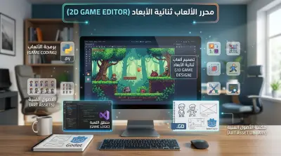 سأقوم بتطوير لعبة ثنائية الأبعاد (2D) كاملة الفكرة باستخدام محرك Godot.