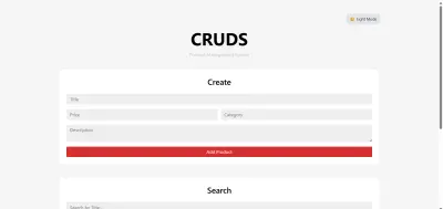 مشروع CRUD بسيط ومرتب لإدارة البيانات باستخدام HTML وCSS وBootstrap وJavaScript بكود منظم وسهل التعديل.