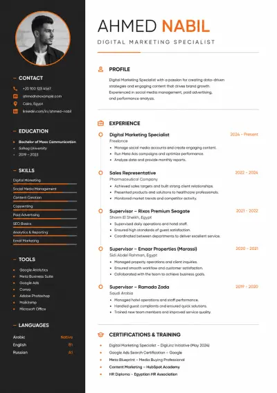تصميم CV احترافي ومتوافق مع ATS لزيادة فرص وصولك للوظيفة