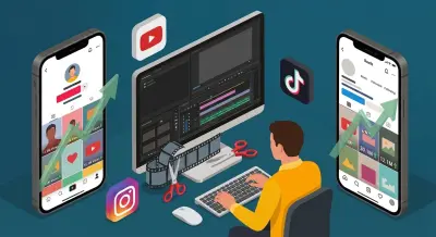 مونتاج فيديوهات شورتس لسوشل ميديا