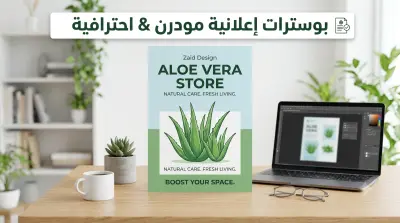 تصميم بوستر إعلاني احترافي ومودرن لمتجرك أو مشروعك الناشئ