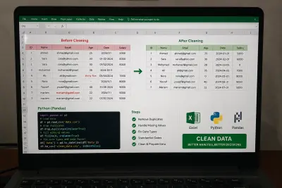 تنظيف وتجهيز البيانات للتحليل باستخدام Excel وPython | Data Cleaning