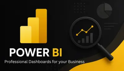 سأصمم لك داشبورد احترافي ومتفاعل لتحليل بيانتك علي power bi