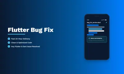سأقوم بإصلاح مشاكل وأخطاء تطبيقات Flutter باحترافية، سواء كانت أخطاء في الواجهة، أو الـ API، أو Firebase، أو إدارة الحالة (BLoC/Cubit)، أو مشاكل الأداء والبناء (Build Errors)، مع اختبار الحل قبل التسليم لضمان عمل التطبيق بشكل صحيح.