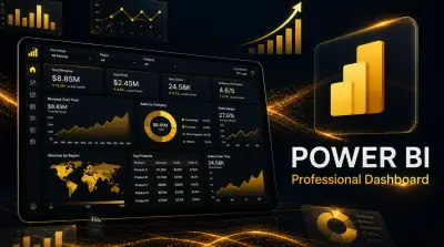 عمل داشبورد تفاعلي Interactive Dashboard باستخدام Power Bi