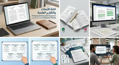 كتابه ابحاث وتقارير علميه بالغتين العربيه والانجليزيه