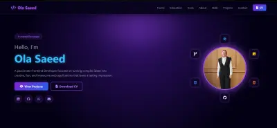 تصميم وبرمجة موقع معرض أعمال (Portfolio) شخصي ومتجاوب متكامل
