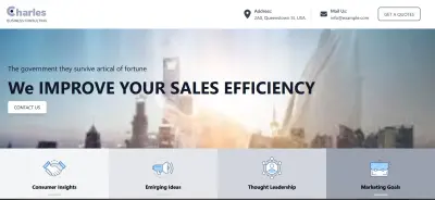 تصميم وبرمجة موقع استشاري وتجاري (Business Consulting) متكامل ومتجاوب