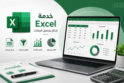 إدخال وتنظيم وتحليل بيانات Excel
