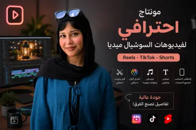 مونتاج احترافي لفيديوهات المنتجات والإعلانات القصيرة