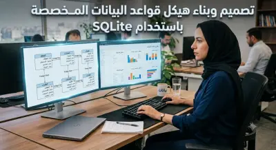 تصميم وبناء هيكل قواعد البيانات المخصصة باستخدام SQLite