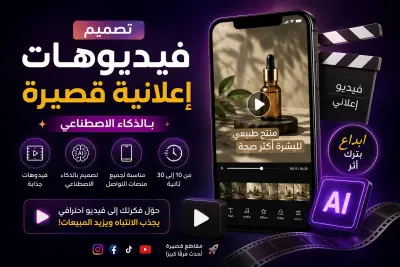 تصميم فيديوهات إعلانية وReels قصيرة بالذكاء الاصطناعي