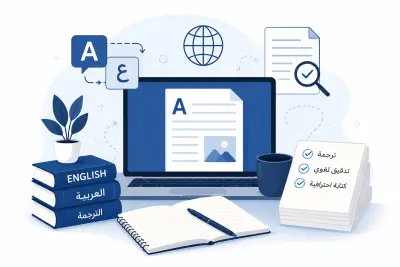 ترجمة احترافية ودقيقة من الإنجليزية إلى العربية والعكس (500 كلمة)