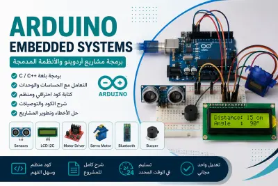 سأقوم ببرمجة مشاريع Arduino وEmbedded Systems باستخدام لغة C/C++