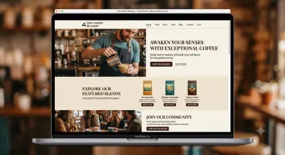 تصميم صفحة هبوط (Landing Page) احترافية لمقهى بأسعار تنافسية