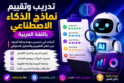 ٍٍسأساعدك في اختبار وتدريب نماذج الذكاء الاصطناعي وتحسين جودة الردود العربية