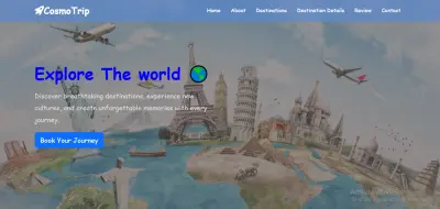 تطوير صفحة هبوط احترافية ومتجاوبة باستخدام HTML CSS JavaScript
