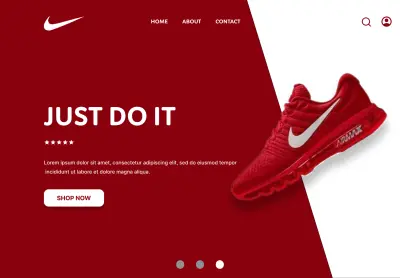 تصميم  landing page