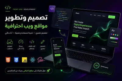 تصميم وتطوير واجهات المستخدم الويبسايت والبورتفوليو الشخصي